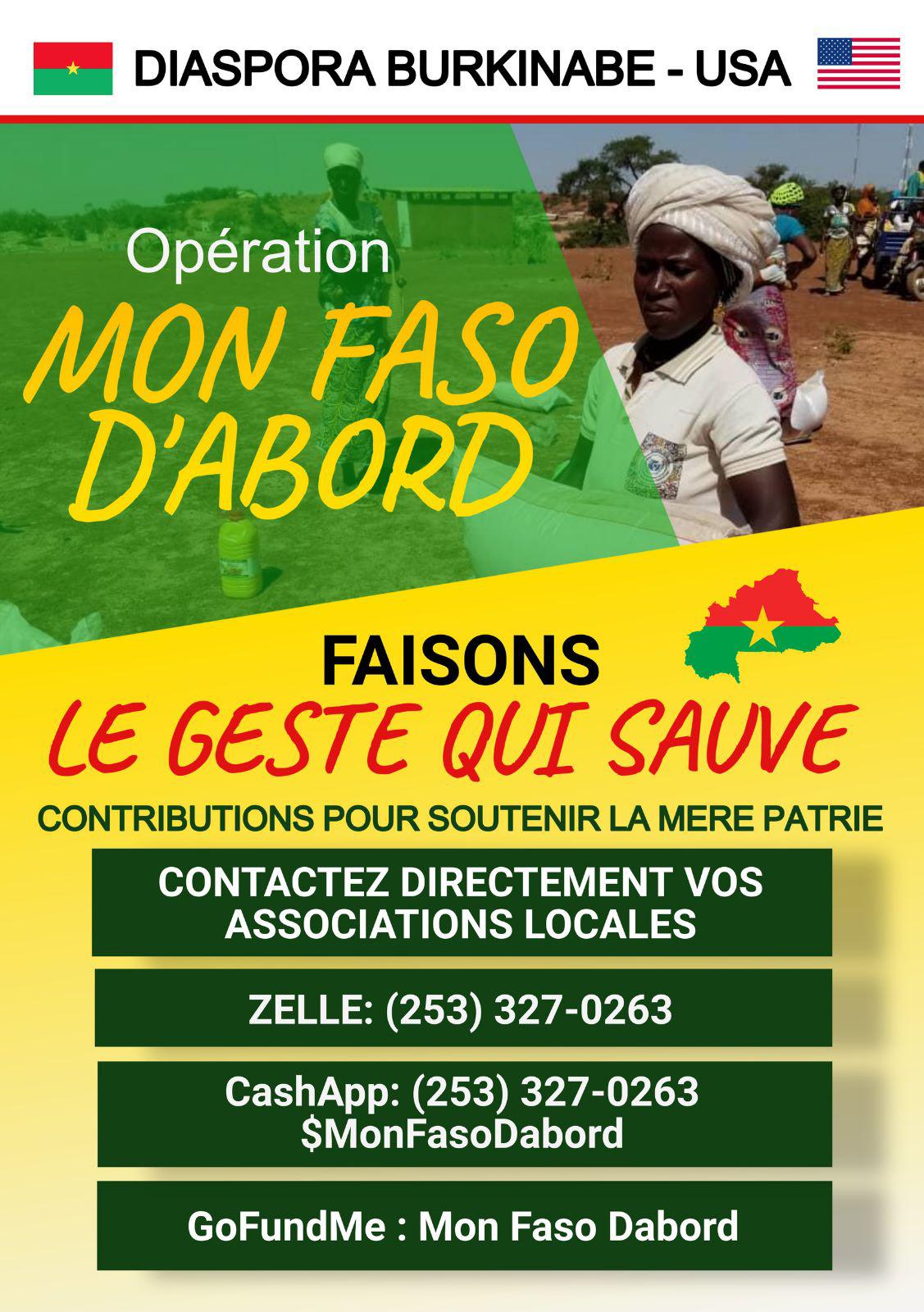 You are currently viewing Participation à l’effort de guerre : Les Burkinabè des États-Unis lancent l’opération « Mon Faso d’abord »