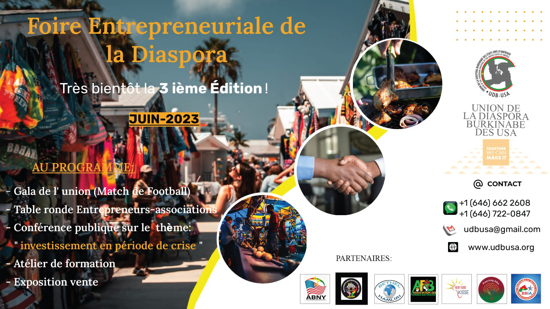 Read more about the article FOIRE ENTREPRENEURIALE DE LA DIASPORA. TRES BIENTOT LA TROISIEME EDITION